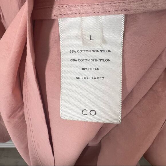 CO Women’s Size Large Dusty Pink Crew Neck Bubble Sleeve Tiered Maxi Dress - Picture 5 of 12